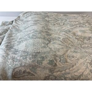 Restoration Hardware Italian Medallion Paisley QUEEN Duvet Cover Blue Gray RH